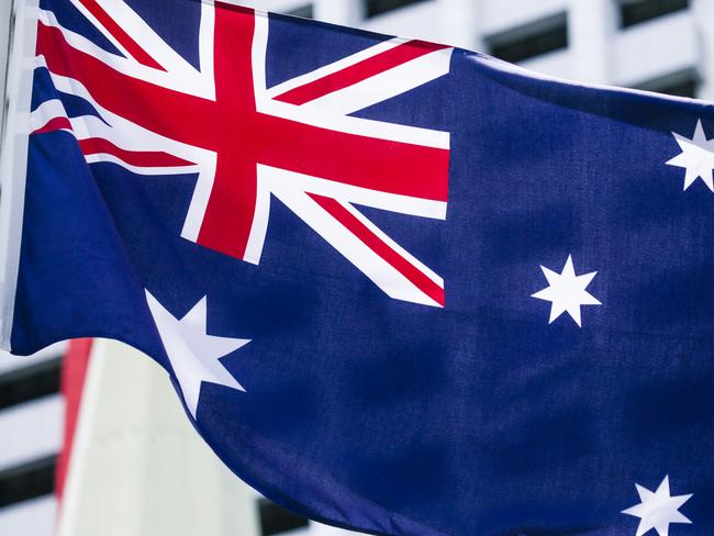 BRISBANE, AUSTRALIA - NewsWire Photos - JANUARY 10, 2025: A generic photo of the Australian Flag in Brisbane. Picture: NewsWire / Glenn Campbell