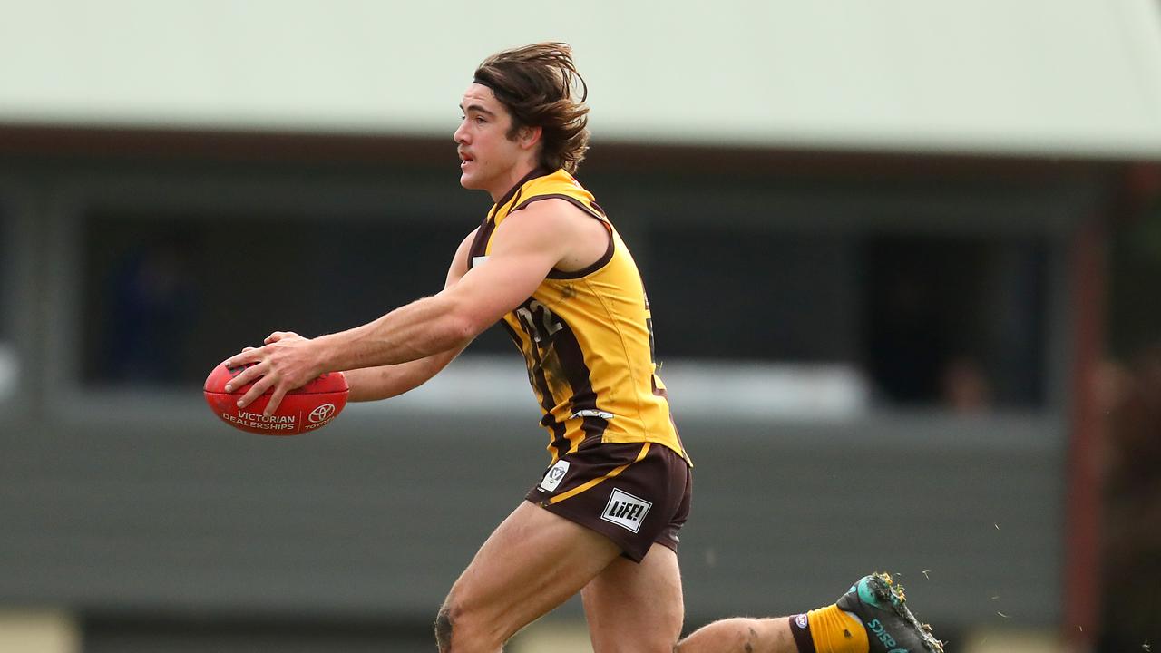 Jai Newcombe listed his own terms when nominating for the mid-season draft. Picture: Kelly Defina/AFL Photos/via Getty Images