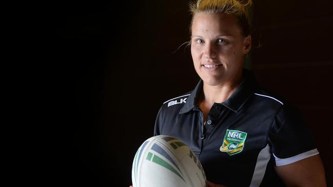 Former Jillaroo great now Queensland Rugby League North region manager, Renae Kunst, said she was impressed with Rebecca Sepon’s talent and commitment to the sport after being the first Weipa girl to make country rep team selection. Picture: Tony Martin