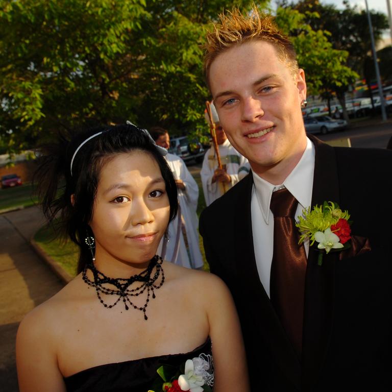 Melissa Huynh and David Hendry at the 2009 O’Loughlin Catholic College formal. Picture: NT NEWS