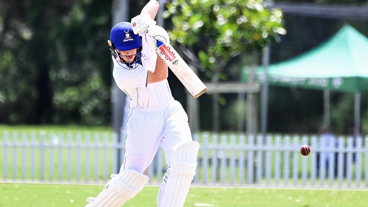 Churchie batsman Angus Storen. Picture, John Gass