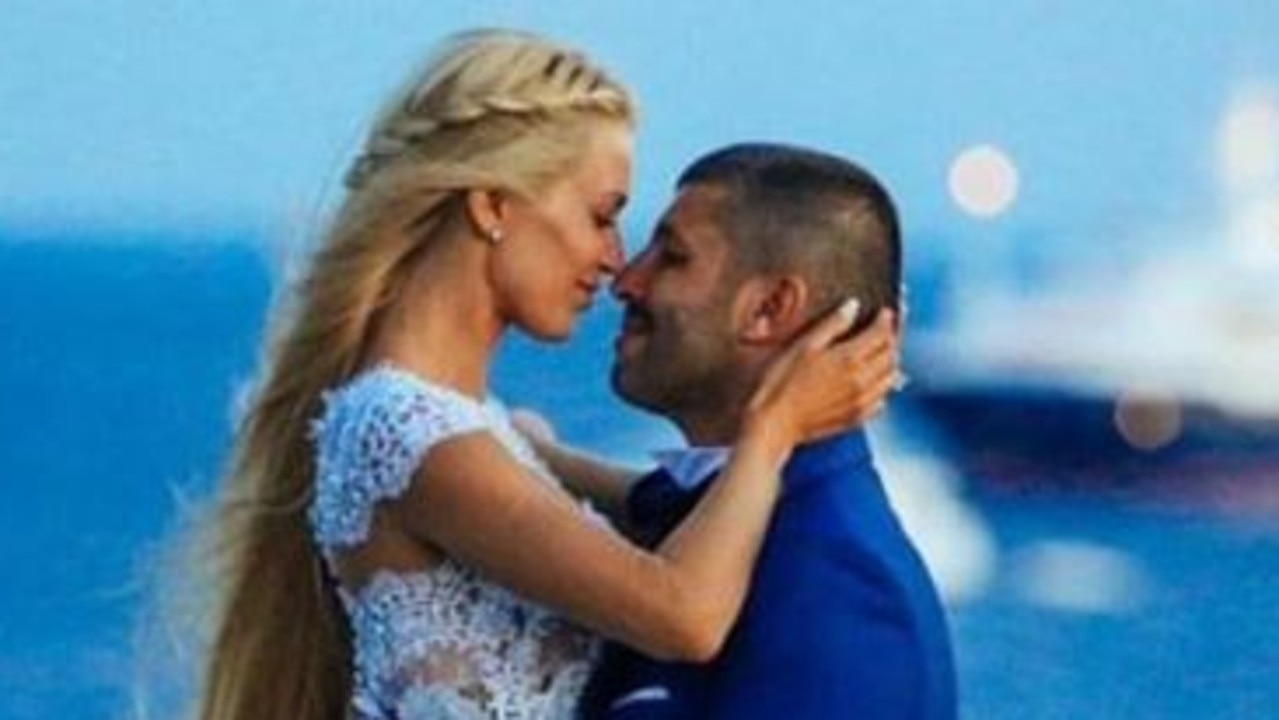 John Macris married Viktoria Karida in an intimate ceremony in 2016. Picture: Supplied