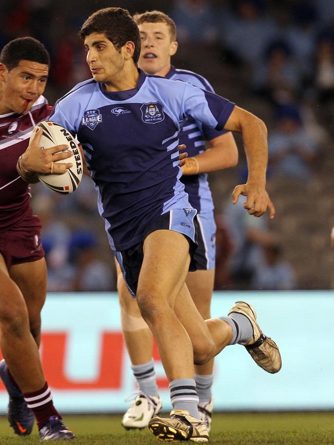 Tigers cult hero Alex Twal rose through the junior representative ranks playing for NSW Under-16s in 2012.