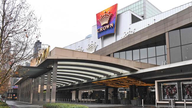 The entrance to the Crown Casinoin Melbourne. Picture; AFP