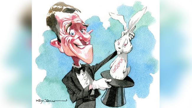 NAB’s Mike Baird. Illustration: Sturt Krygsman