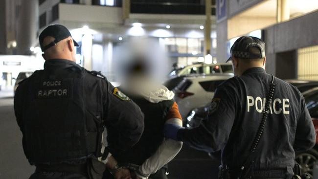 The police operation in Parramatta CBD. Picture: NSW Police