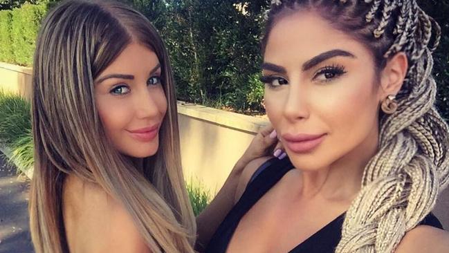 Aysha Mehajer (left), now known as Aysha Learmonth, and Aiisha Mehajer, Salim’s sister. Confused? Picture: Instagram