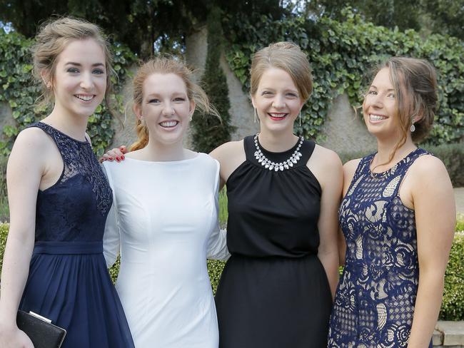 School formals. Calvin Christian school grade 12, Villa Howden, Howden. Sophie Pilcher, Rebekah Morrison, Kaitlyn Tilley and Lisa Walker.