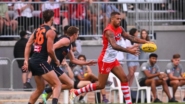 Sydney and GWS played at the redeveloped Lavington Sports Ground in February. (Photo by Mark Jesser/AFL Photos via Getty Images)