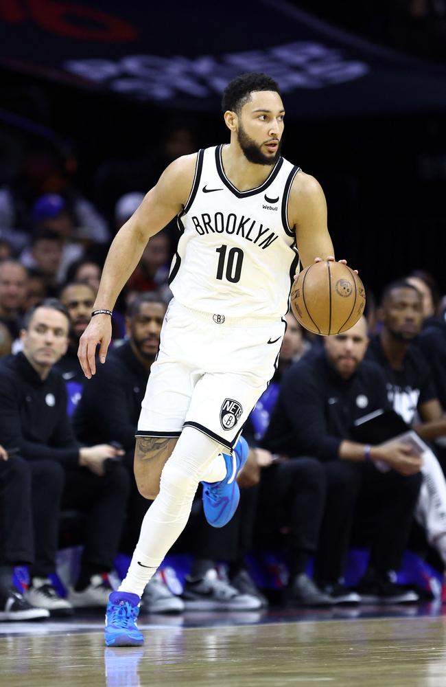 Ben Simmons has been ruled out of the rest of the NBA season. Picture: Tim Nwachukwu / GETTY IMAGES NORTH AMERICA / Getty Images via AFP