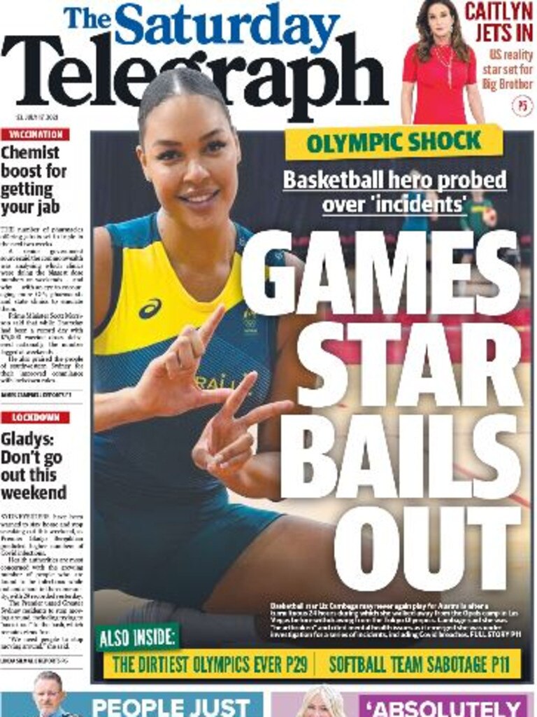 Cambage’s exit was front page news.