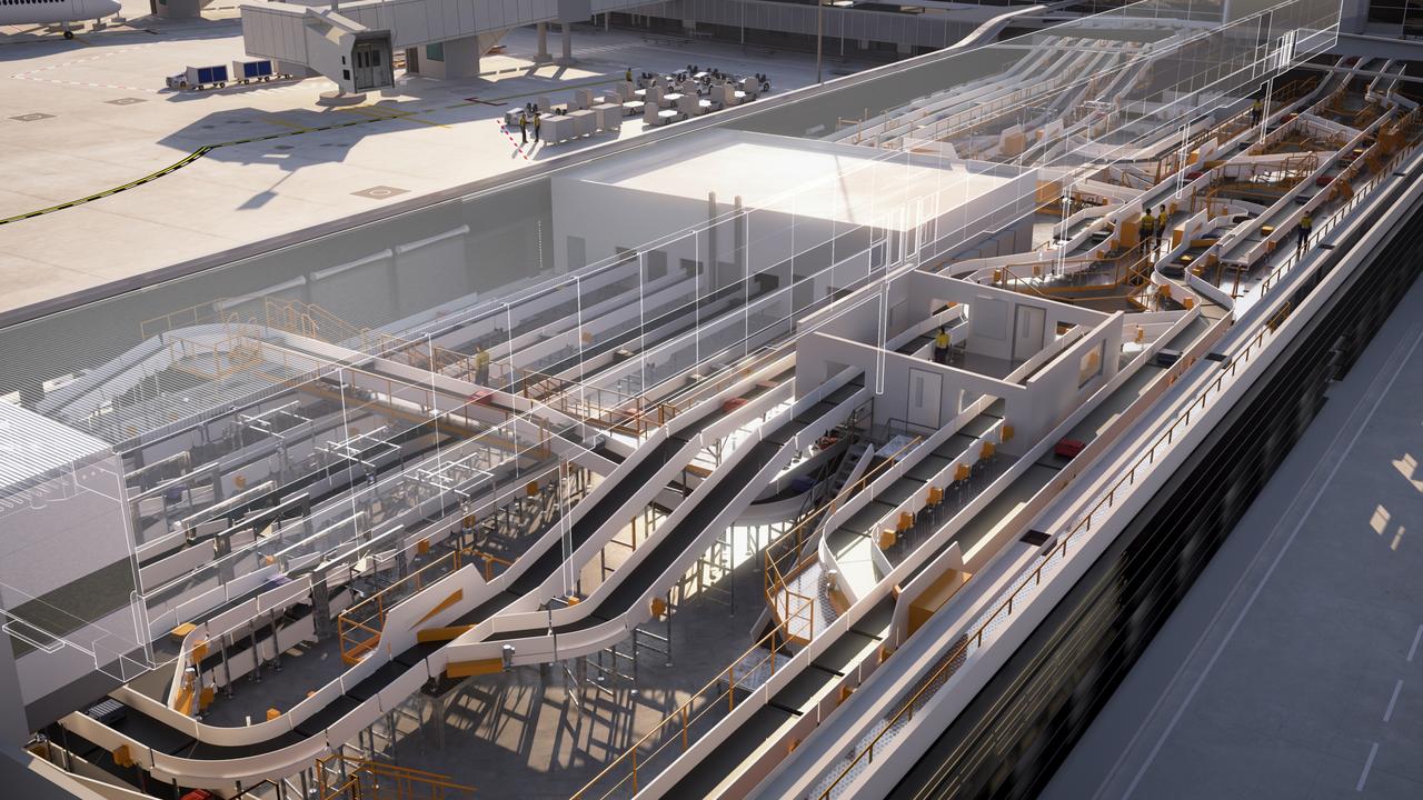 Baggage conveyors will also be given a complete overhaul. Picture: Brisbane Airport Corporation