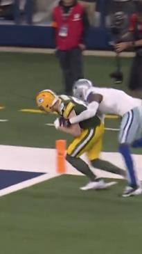 Luke Musgrave takes pass to 38-yard touchdown against Dallas Cowboys