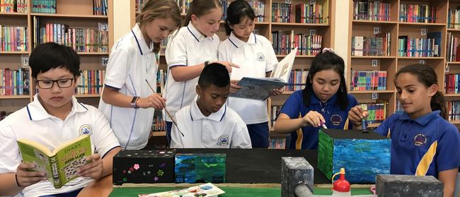 Year 5 students who sat the Naplan tests in 2018 at Christ the King Primary School, Bass Hill, from left: Anthony,Rachel, Jarom, Pippa, Chanel, Maria and Nicolette.