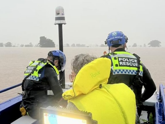 The NSW Police Force, including PolAir and the Rescue and Bomb Disposal Unit, are assisting emergency services as heavy rain continues across the Mid North Coast. NSW Police force Facebook