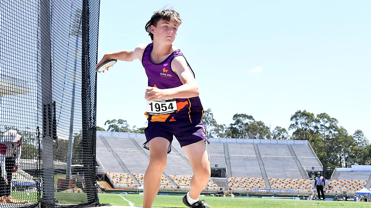Queensland Representative School Sport track and field championships in Brisbane. Saturday October 12, 2024. Picture, John Gass