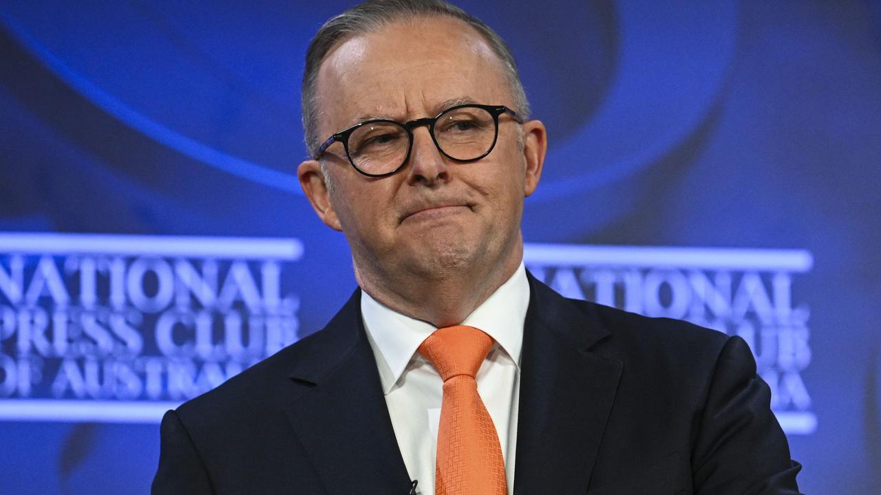 Prime Minister Anthony Albanese formally announced the changes at the National Press Club on Thursday. Picture: NCA NewsWire / Martin Ollman