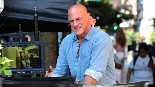Christopher Meloni is seen at the film set of the 'Law and Order: Organized Crime' in Greenpoint, Brooklyn on July 19, 2022 in New York City where his co-star was shot. Picture: Jose Perez/Bauer-Griffin/GC Images.