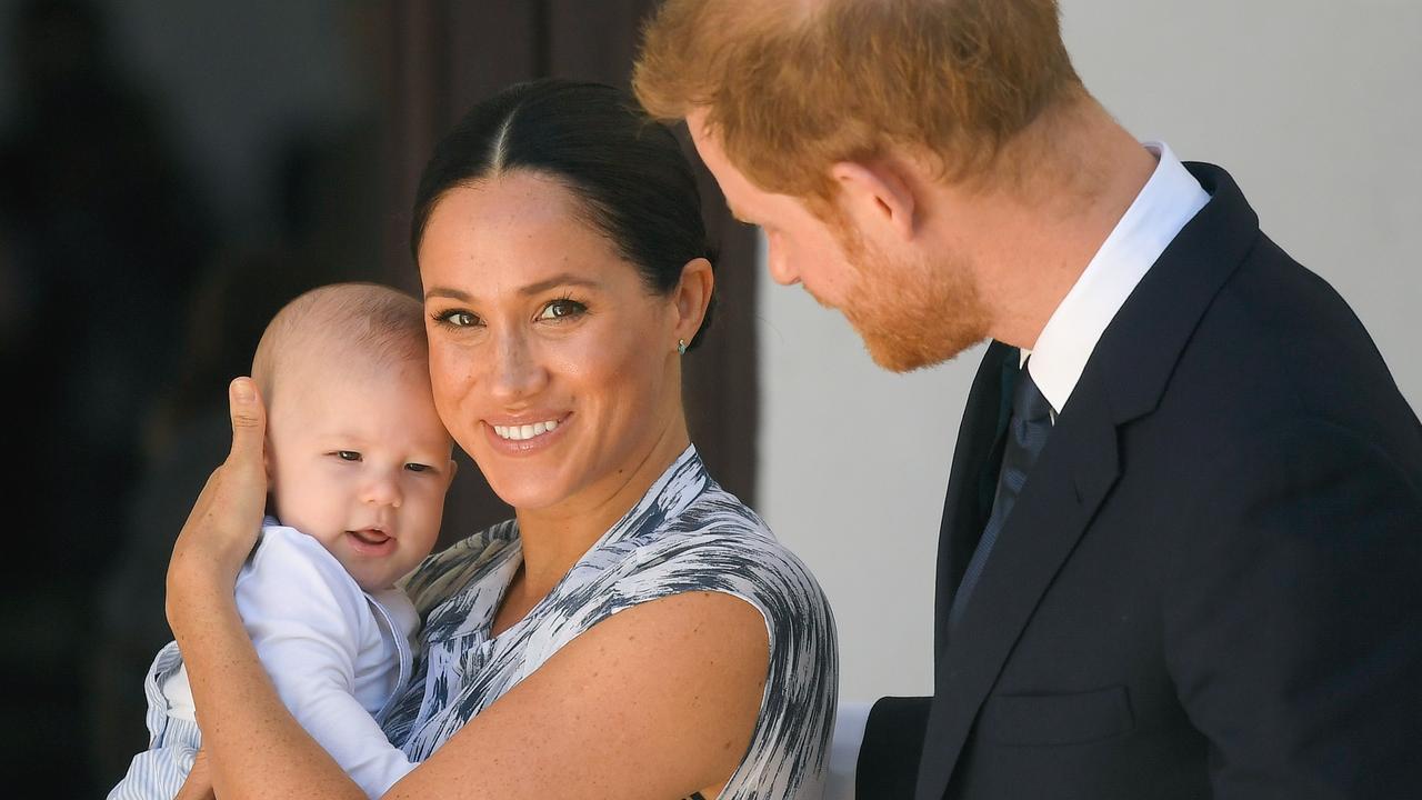 The Sussexes with their first born, Archie. Picture: Getty Images