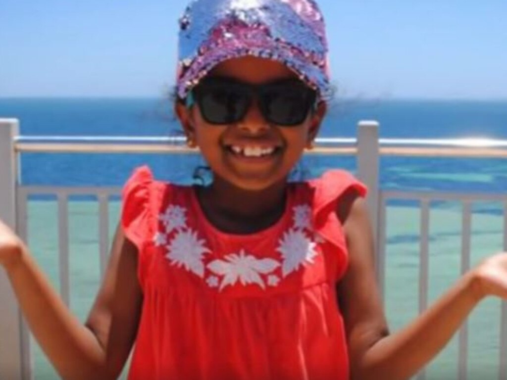 Seven-year-old Aishwarya Aswath died in hospital last year. Picture: 9 News