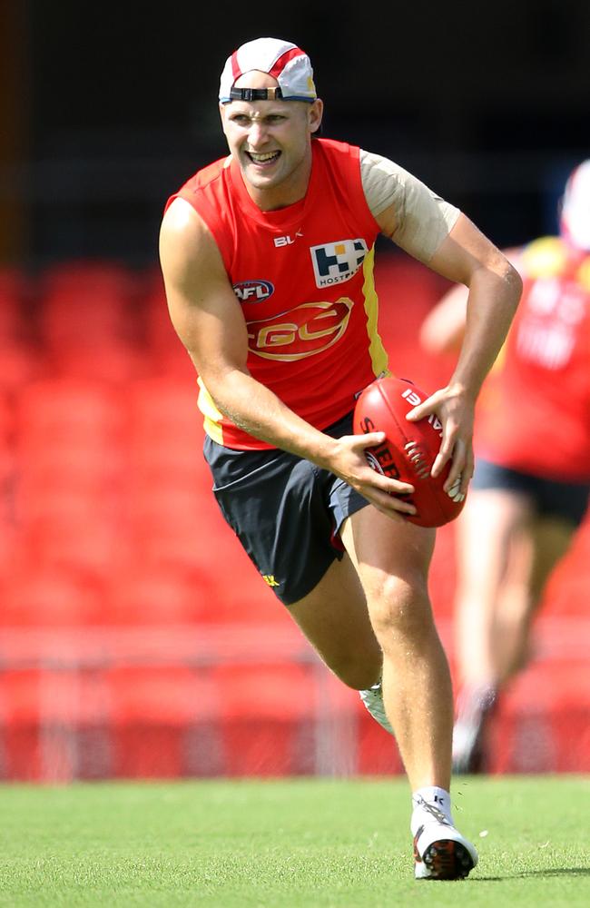 Gary Ablett is resigned to sitting out all of pre-season with an ankle injury in the hope of being fit to play Essendon in Round 1. Picture: Scott Fletcher