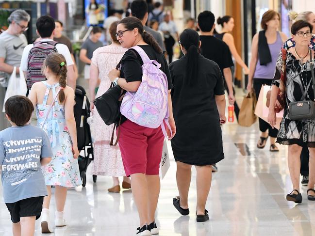 Black Friday shopping at Indooroopilly Shopping Centre. Picture: Patrick Woods.