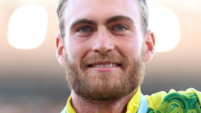 Gold medallist Oliver Hoare of Team Australia in Birmingham, England. (Photo by Michael Steele/Getty Images)