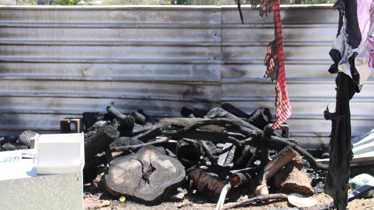 One punter is mourning his firewood collection in Alice Springs after a brief blaze destroyed it on Monday, December 30, 2024, with the cause of the fire still being investigated by authorities. Picture: Gera Kazakov