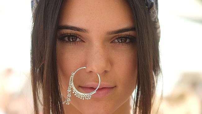 Kendall Jenner debuted a massive nose-ring at Coachella the day before.