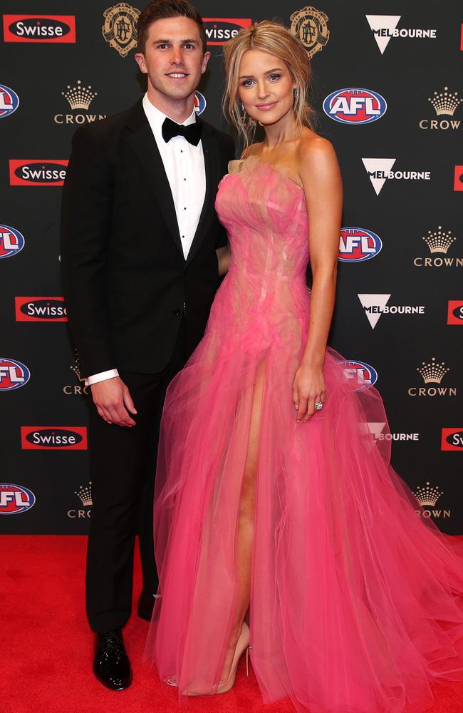 The pair at the 2018 Brownlow Medal. Picture: Michael Klein