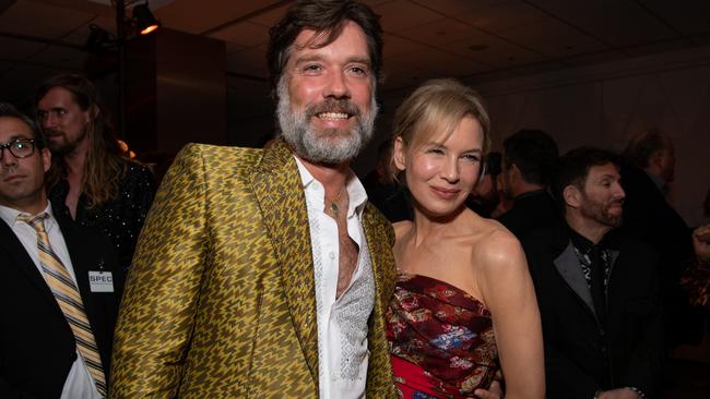 Rufus Wainwright and Renée Zellweger at the after-party for the LA premiere of Roadside Attraction's <i>'Judy'</i>. Picture: EMMA MCINTYRE/GETTY IMAGES