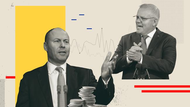 Treasurer Josh Frydenberg and Prime Minister Scott Morrison.