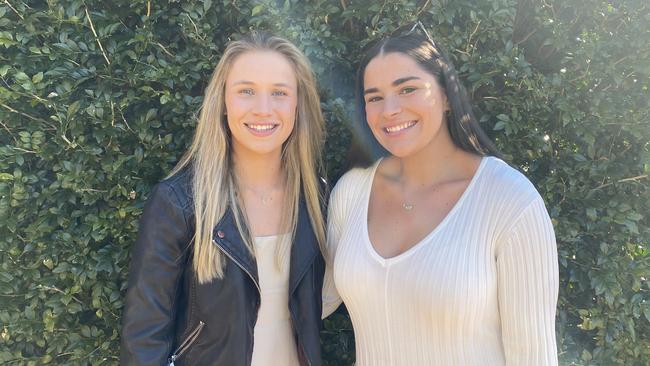 The girls having a blast at Dubbo Kangaroos Rugby Club Ladies Day. Picture: Tijana Birdjan