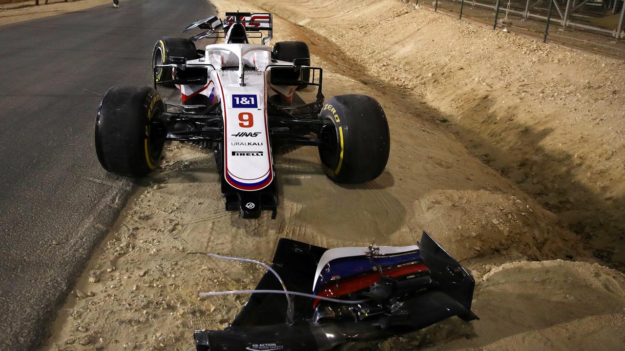 Nikita Mazepin’s debut F1 race ended very quickly – and with immense disappointment.