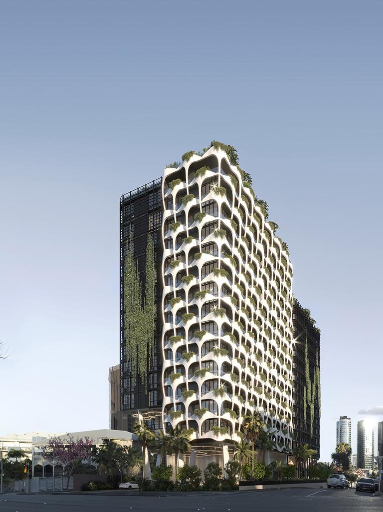 Renders of Oria Spring Hill, Keylin Group’s a new art deco residential tower.