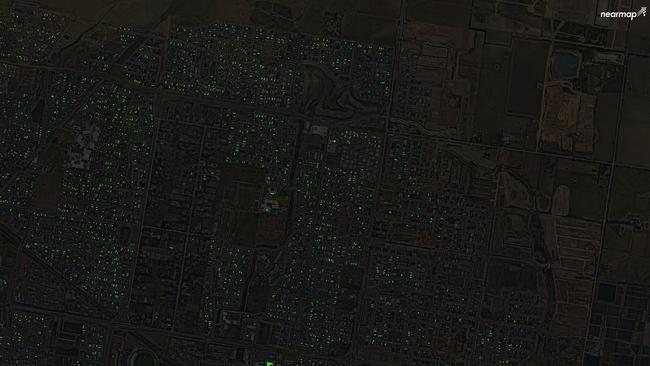 The solar panels in Clyde North as of November 2018. Image: Nearmap