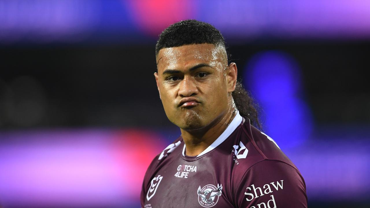 Haumole Olakau'atu will miss two games for his role in the tackle. Picture: NRL Photos