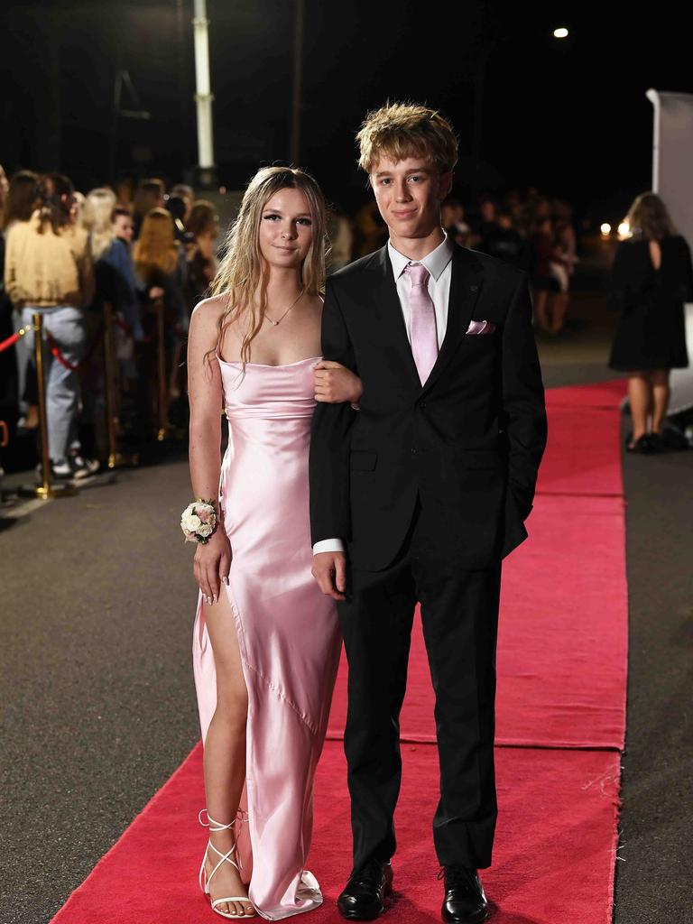 Finlay Ignatenko & Ashalee Till at Xavier Catholic College year 12 formals. Picture: Patrick Woods.