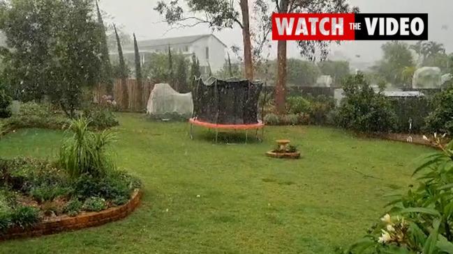 Hail smashes Brisbane’s western suburbs