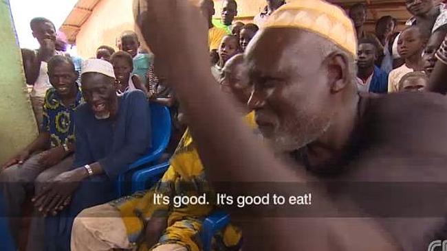 Farmers loved the taste and were proud to be part of the finished product, although horrified at the price. Pic: Screengrab CNN. 