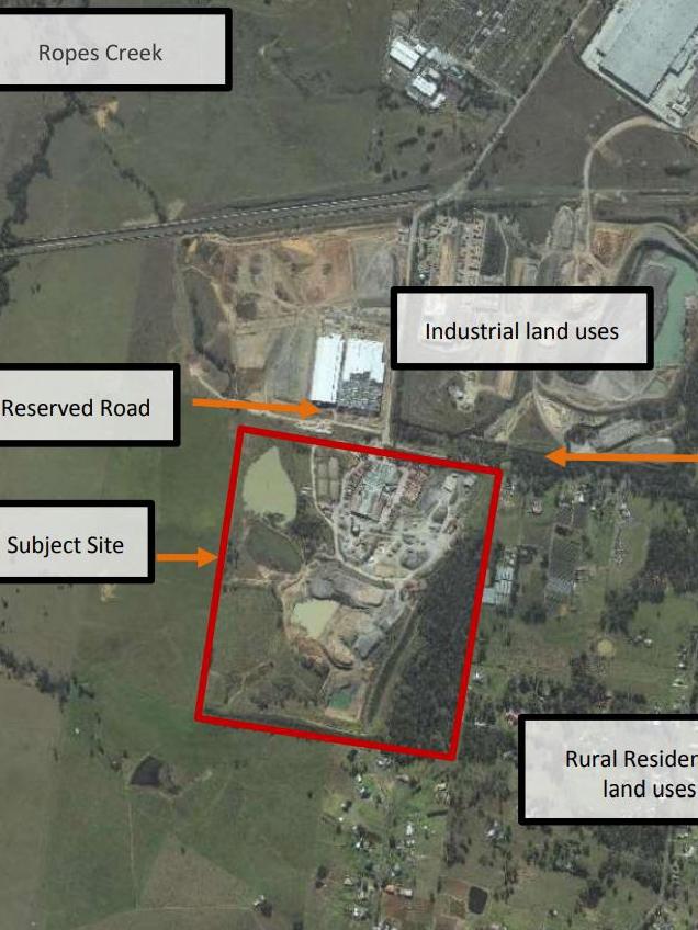 CSR's Horsley Park site was used as a quarry and to manufacture bricks. Picture: Planning Documents