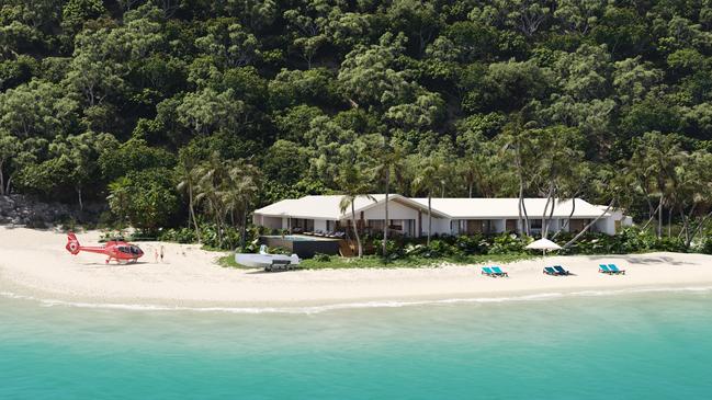 Artist’s rendering of Pelorus Private Island.