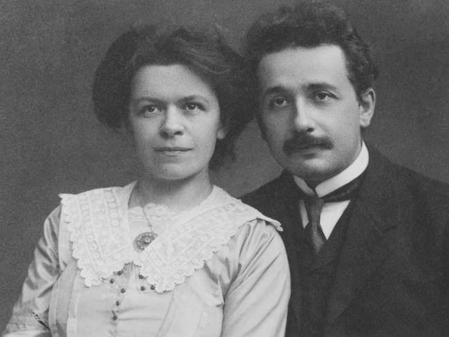 Mileva Maric and Albert Einstein in 1910.