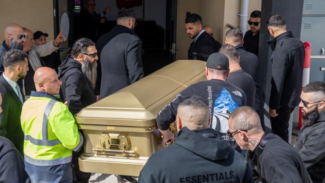 Mourners gather to farewell Sam Abdulrahim The Punisher Family and friends attend the funeral of Sam Abdulrahim at Epping Mosque in Melbourne before his burial at Northern Memorial Park.