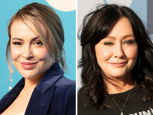 Alyssa Milano and Shannen Doherty. Picture: Getty.