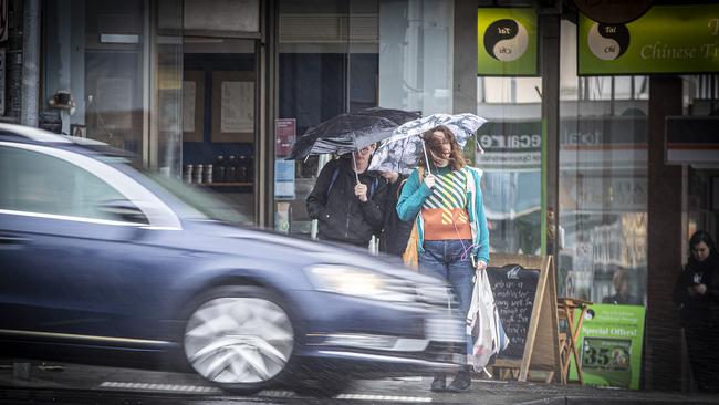 God bless the pedestrians out there doing the right thing. Picture: Luke Bowden