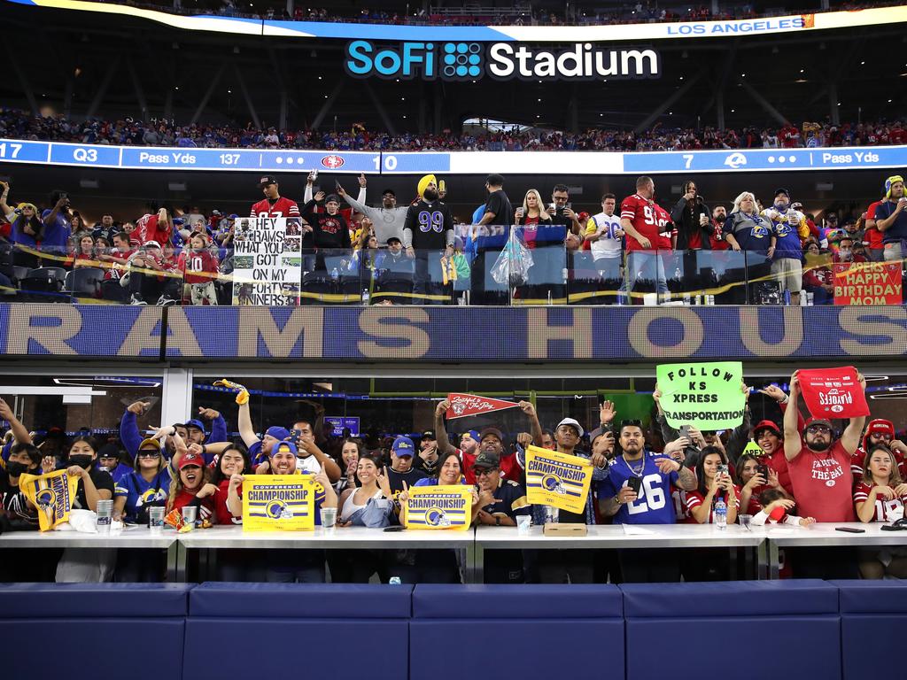 Fans take in a game at SoFi Stadium. Picture: Christian Petersen/Getty Images
