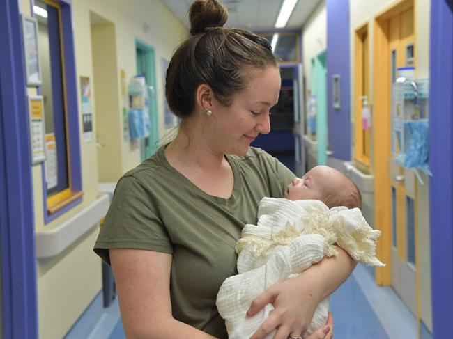 Brooklyn McInerney and her baby Everleigh spent four weeks in Grace Neonatal Care at The Children's Hospital at Westmead.