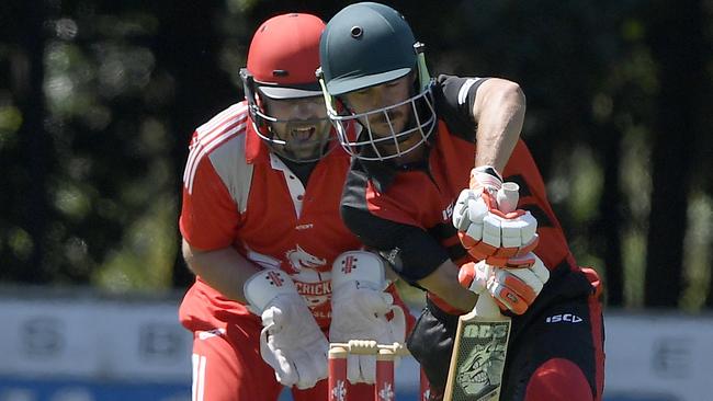 Chris Burkett in action for Romsey. Picture: Andy Brownbill