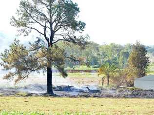 YESTERDAY’S grass fire at Goomboorian is a reminder to practice extreme caution when undertaking controlled burns, officials say. Picture: Renee Albrecht